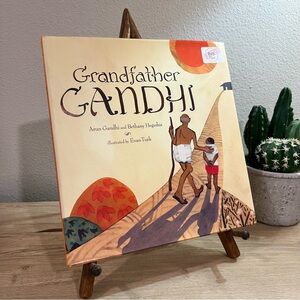 Signed Grandfather Gandhi 1st Edition HC Arun Gandhi Kids Book 2014